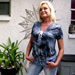 First pic of Amateur Blond Milf With Nipple Piercings Spreading Wide