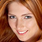 Fourth pic of Pale redheaded amateur Carinela offering closeups of smooth on top.. at Teenage Pussy Pic