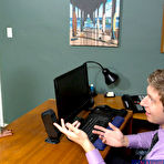 First pic of Look at Naughty Office, Capri Cavanni walks come into possession of workers tryst with dramatize..
