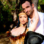 Second pic of 
      Jennifer Jacobs naughty native offers the pilgrim man a sexual gift
    