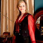 First pic of Louise Pearce Mature Blonde Spreads in Stockings Pictures Gallery for Anilos