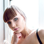 Fourth pic of Natalie Russ Latex Babe Rubs her Pussy