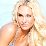 First pic of Jennifer Vaughn Busty Blonde Drops Blue Bikini