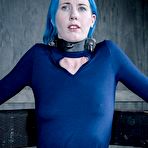 Second pic of SexPreviews - Lux Lives high heels submissive in blue dress is bound and dominated