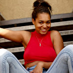 Second pic of Noelle Monique Busty Ebony in Tight Jeans