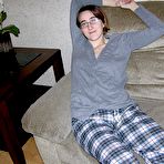 First pic of Hairy Pussy Nerd - Amber H. From TrueAmateurModels.com