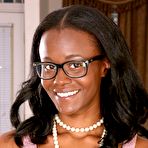 First pic of Brooke Carter Busty Ebony Milf with Glasses