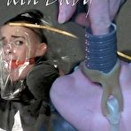 First pic of SexPreviews - Abigail Annalee is heavy chain bound with mouth gagged and toyed to orgasm by master