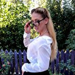 First pic of SexPreviews - Cherie DeVille blonde stockings officer is bound in rope for anal sex with maledom Markus Dupree