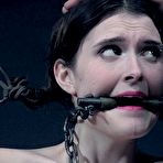 Second pic of SexPreviews - Sosha Belle in red lingerie is tied and toyed in a dark garage