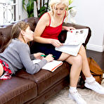 First pic of 
      Chloe Cherry and Alyce Anderson interrupt studying to lick pussy
    