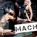Fourth pic of SexPreviews - Eden Sin black stockings submissive is bound for toy sex with kinky lezdom London River