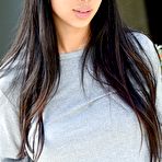 First pic of Busty Jade Kush Topless in Denim Shorts