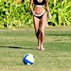 Fourth pic of Georgia Harrison sexy in bikini on a beach