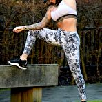 Third pic of Busty Jemma Lucy shows deep sexy cleavage