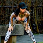 Fourth pic of Busty Jemma Lucy shows deep sexy cleavage