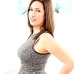 First pic of Victoria S Inked Busty Model in Tan Stockings