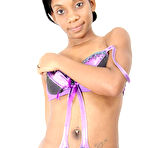 Second pic of Swimsuit Stripping Ebony Girl Kittany