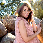 Second pic of Drew Catherine strips nude in the wild outdoors