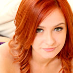 Fourth pic of Elle Richie Sexy Redhead in Hot Pink Heels and Black Stockings Pictures Gallery for Only Tease