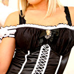 First pic of Amy Green Sexy British Maid in Fishnet Stockings Pictures Gallery for Only Tease