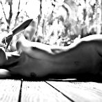 Fourth pic of Busty black Nereyda Bird fully nude photoshoot