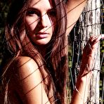 Third pic of Lina Lorenza fully nude outdoor photoshoot