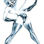 First pic of Scetch drawings with Elastic Woman