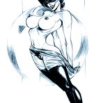 Fourth pic of Scetch drawings with Elastic Woman