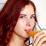 Second pic of Pearl Ami Cute Redhead in the Kitchen