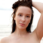 Second pic of Busty Agatha Spreads in the Sand
