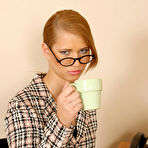 First pic of Linda Strips At The Office