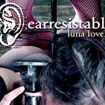 First pic of SexPreviews - Luna Lovely is bound in metal in pink stockings and blindfolded in dungeon