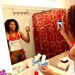 First pic of Bathroom Blowjob and Fucking - Ebony Sex Pics