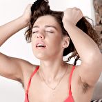First pic of Dominique strips off her red lingerie to show off - PussyFur.com