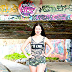 First pic of Cassie Fire devours a massive black cock in a public location