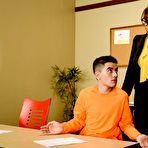 First pic of August Ames & Isis Love - Big Tits At School