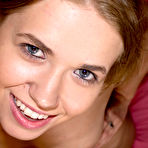 Third pic of Hot photos of Euro Babe Facials: Violette Pure does not look happy with so much cum on..