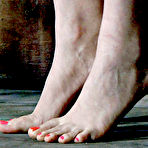 Second pic of SexPreviews - Cherry Torn is metal bound in dungeon and masked made to orgasm