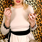 First pic of [All Over 30] Solo mature flashes her shaved upskirt pussy for us - IWantMature.com