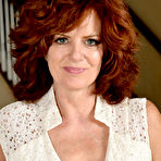 First pic of [All Over 30] Older woman Andi James shows us her hairy vulva wide open after disrobing - IWantMature.com