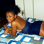 First pic of Amateur ebony chick in slutty poses