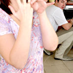 Fourth pic of [Boys Love Matures] Mature teasing a guy with her upskirt look getting packed in the kitchen - IWantMature.com