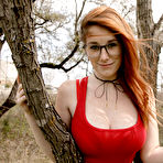 First pic of Redhead beauty Ruby Corbett poses in the sexiest daisy duke shorts