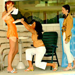 First pic of Suzie Ramon and Aneta Keys have fun swimming in the pool without taking off their clothes