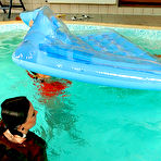 Third pic of Suzie Ramon and Aneta Keys have fun swimming in the pool without taking off their clothes