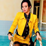 Fourth pic of Kitty Saliery pours champagne on Victoria Rose before clothed swimming in the pool