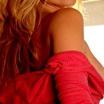 Third pic of Losing her top and mini skirt sassy blonde Heather Vandeven poses in blue lingerie