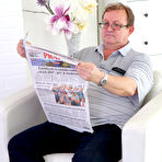 First pic of Kinky old dudes use a chance to play with a sweet babe in bed