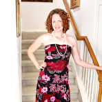 First pic of [All Over 30] Redheaded Roxanne Clemments posing naked on stairs - IWantMature.com